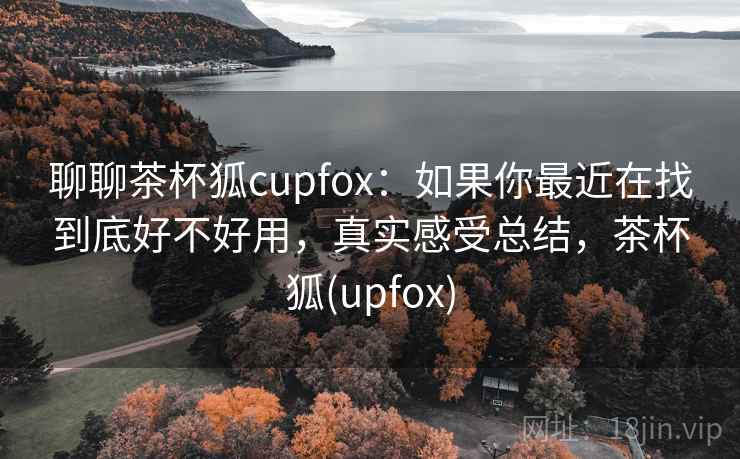 聊聊茶杯狐cupfox：如果你最近在找到底好不好用，真实感受总结，茶杯狐(upfox)
